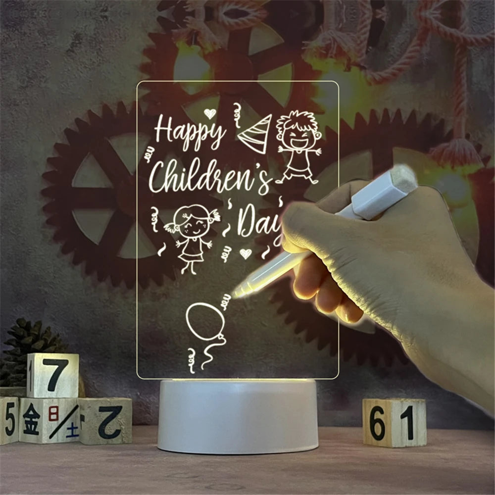 Veilleuse Message Magique – Écriture Lumineuse Personnalisable en LED USB