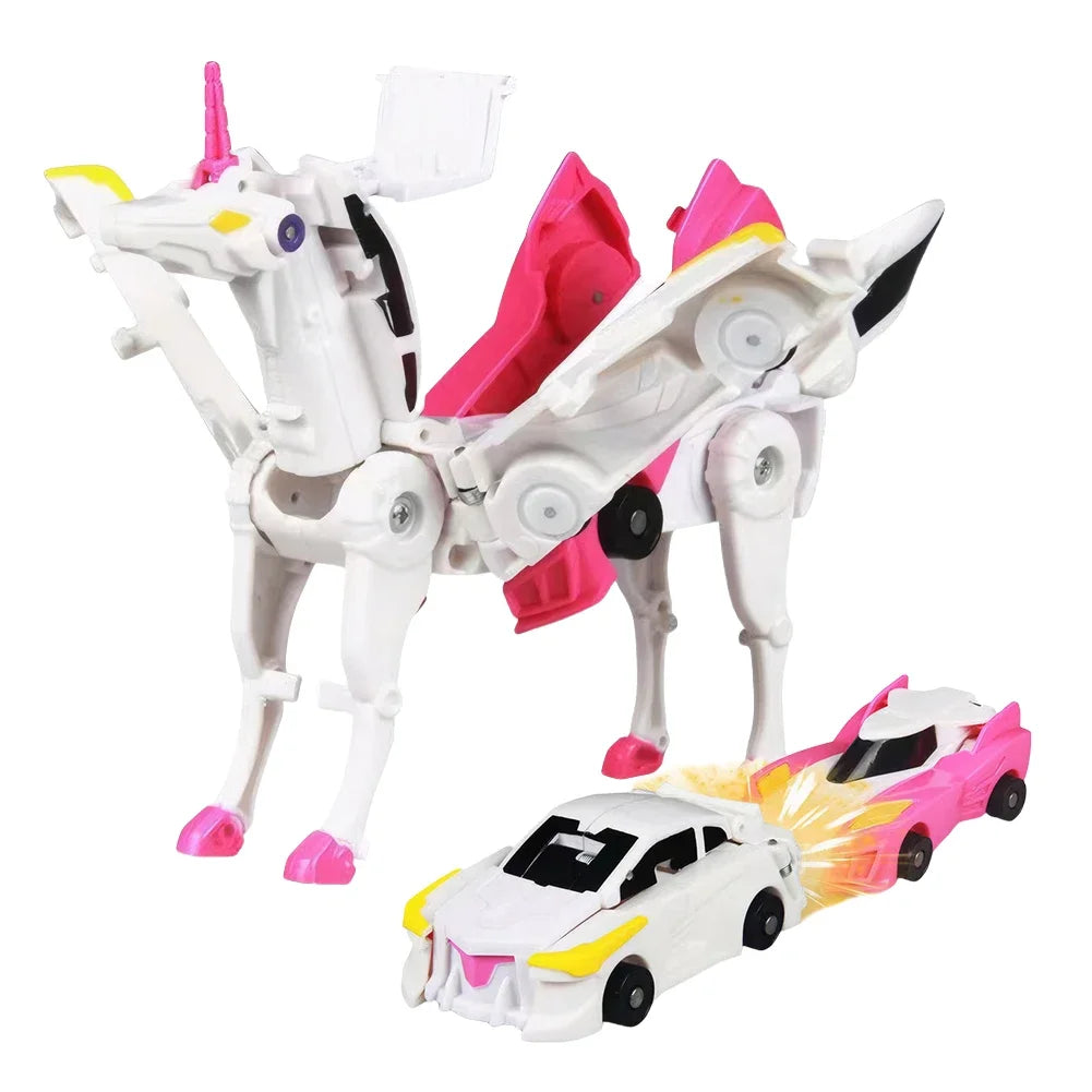 Voiture Licorne Magique – Figurine Transformable Kawaii en Dragon ou Pégase