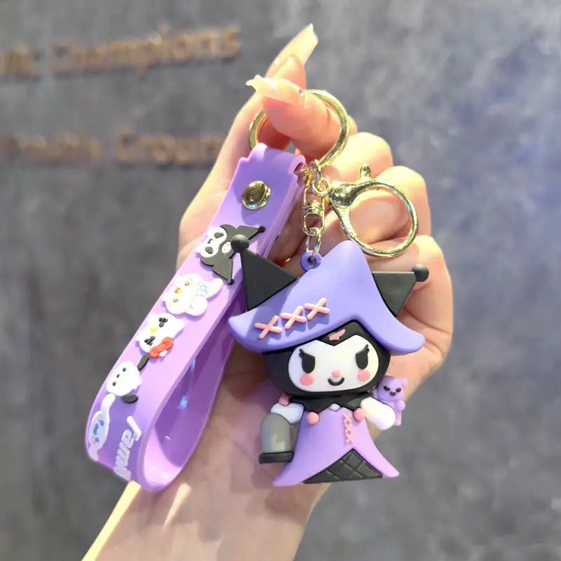 Porte-clés Kuromi Gothic Kawaii – Accessoire Sanrio trop stylé !