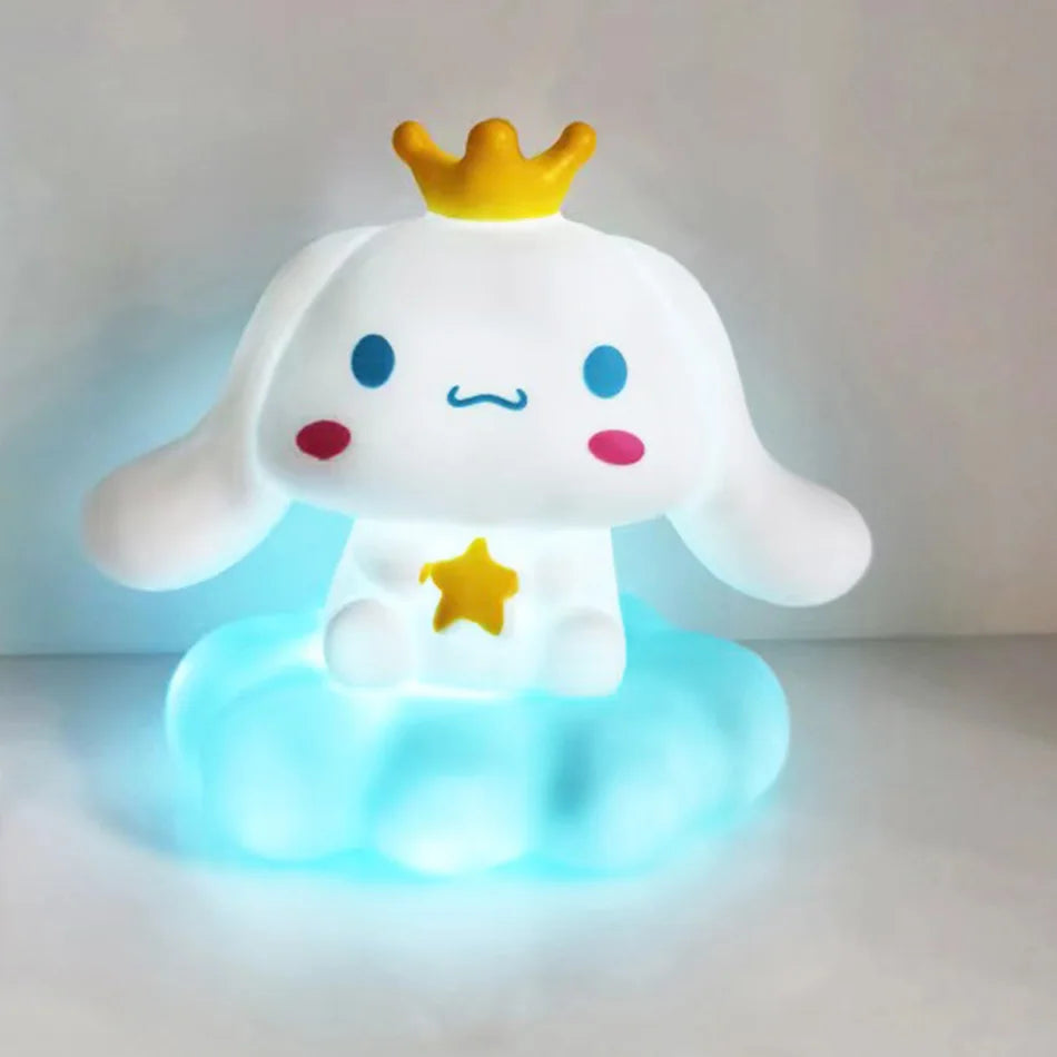 🌙 Veilleuse Sanrio Kawaii – Lampe Nuage avec Kuromi, My Melody & Cie