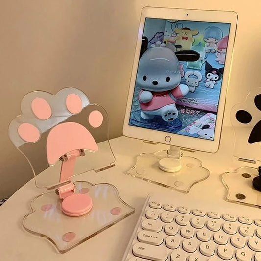 🐾 Support de Téléphone Patte de Chat – Réglable & Kawaii