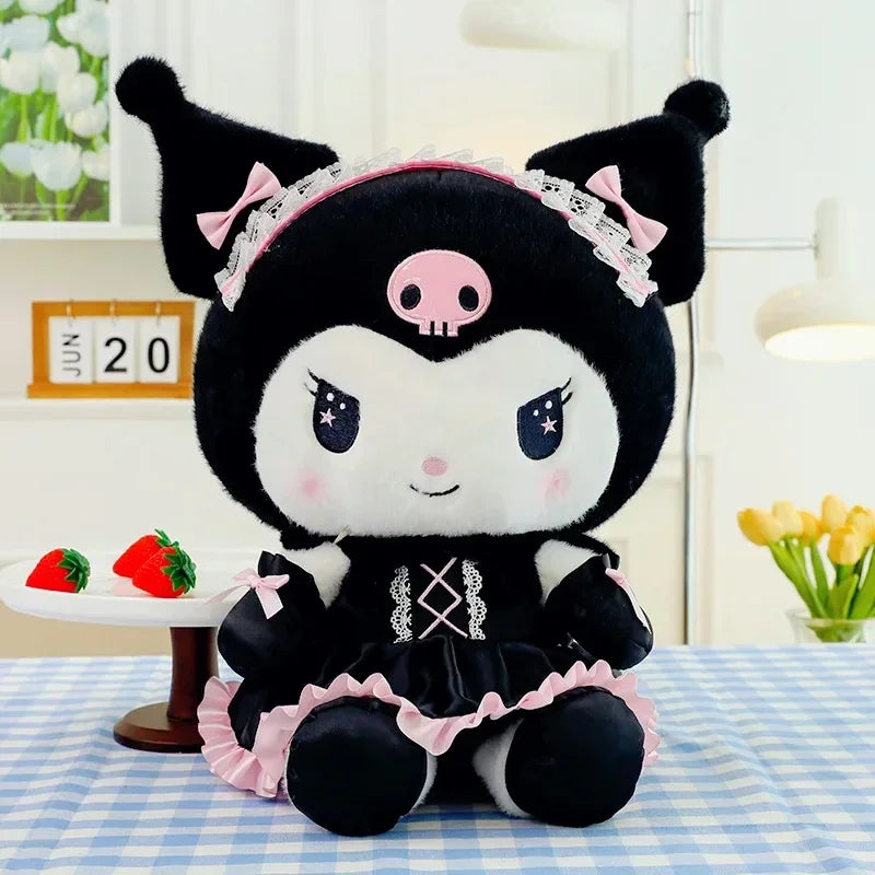Peluche Kuromi Géante – Doudou Sanrio tout doux et rebelle 🖤