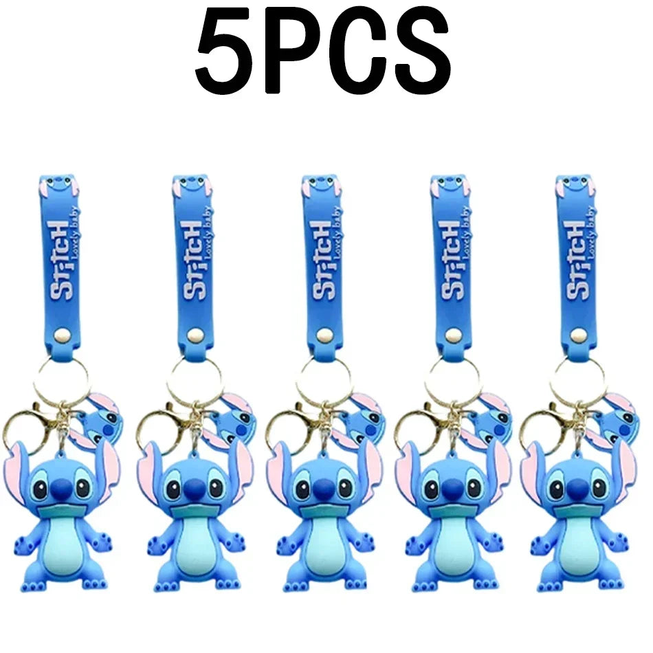🧸 Stitch & Angel – Porte-clés Figurines Kawaii (x2 à x20 pièces)