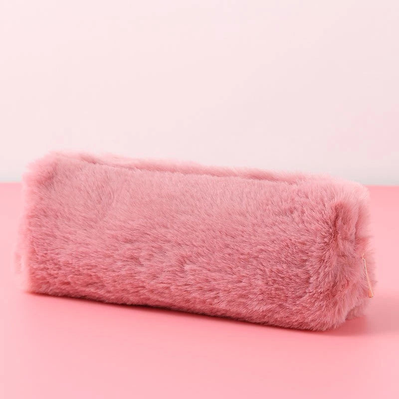 🐱 Trousse Peluche Kawaii – Chat Doux et Dégradé Pastel