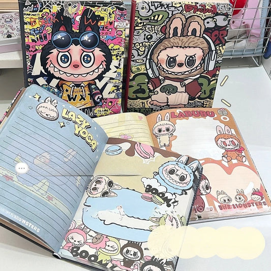 Carnet Labubu A5 🌈 – Journal Kawaii illustré pour fans de papeterie