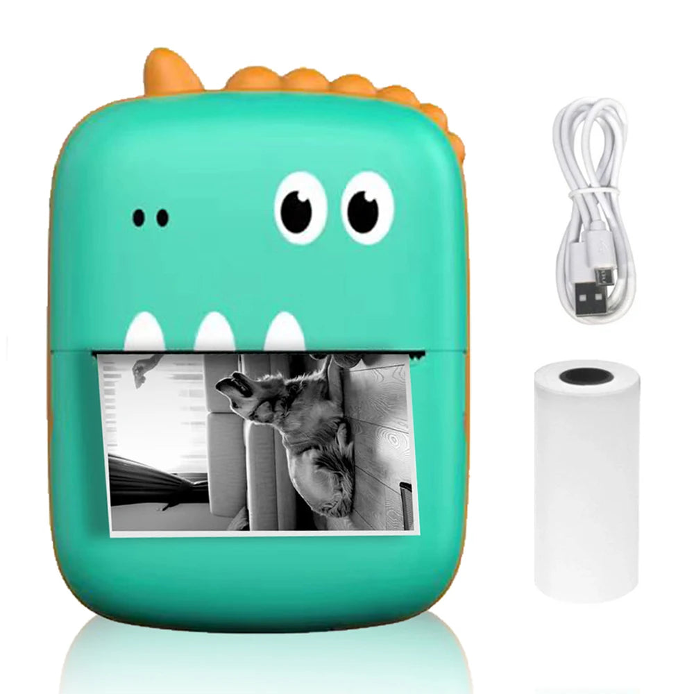 Mini Imprimante Kawaii Bluetooth – Étiquettes, Notes & Stickers sans Encre !