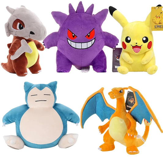 🧸 Peluches Pokémon Magiques – Pikachu, Evoli, Salamèche et leurs amis trop choux !