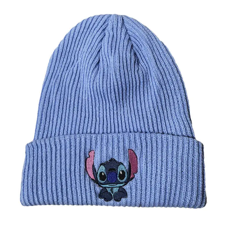 🧢 Bonnet brodé Stitch – Ultra Doux & Kawaii
