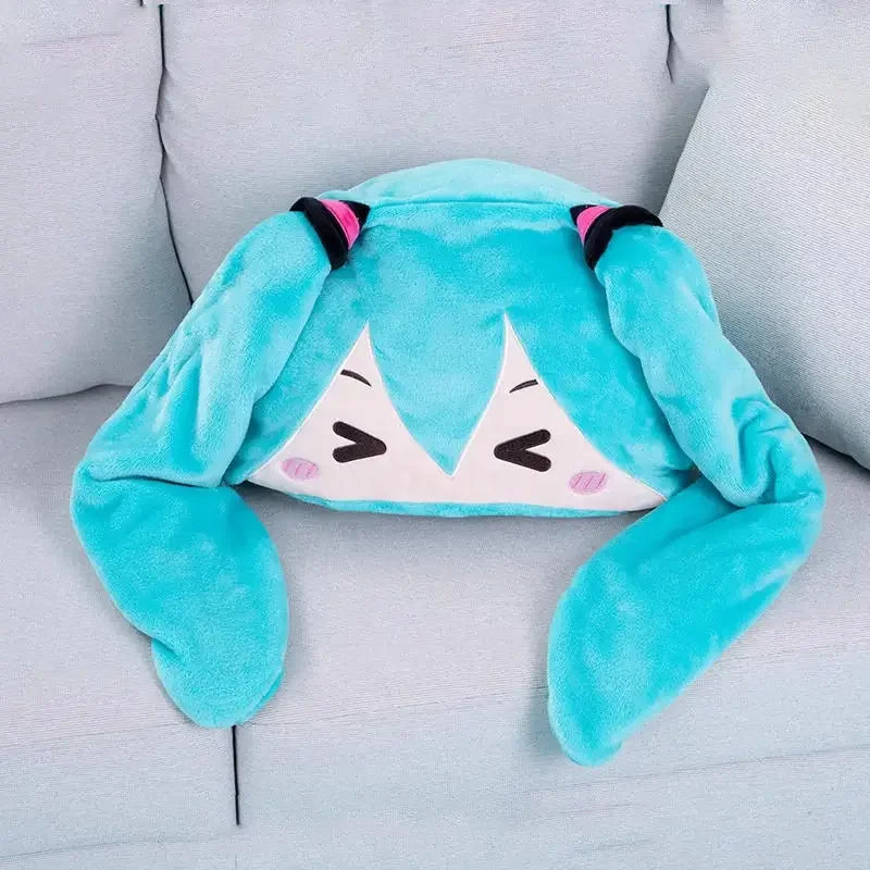 🛌 Couverture Kawaii Hatsune Miku à Capuche – Ultra Douce et Multifonctionnelle
