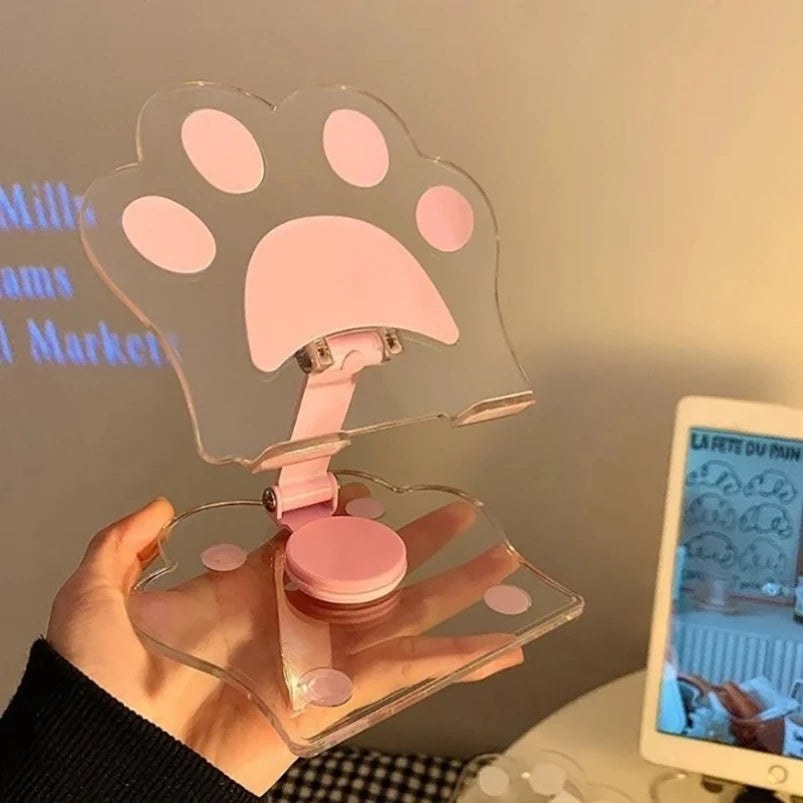 🐾 Support de Téléphone Patte de Chat – Réglable & Kawaii