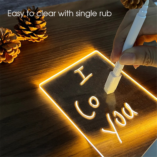 Veilleuse Message Magique – Écriture Lumineuse Personnalisable en LED USB
