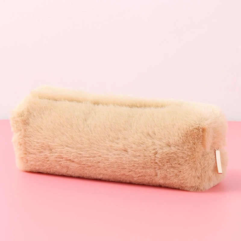 🐱 Trousse Peluche Kawaii – Chat Doux et Dégradé Pastel