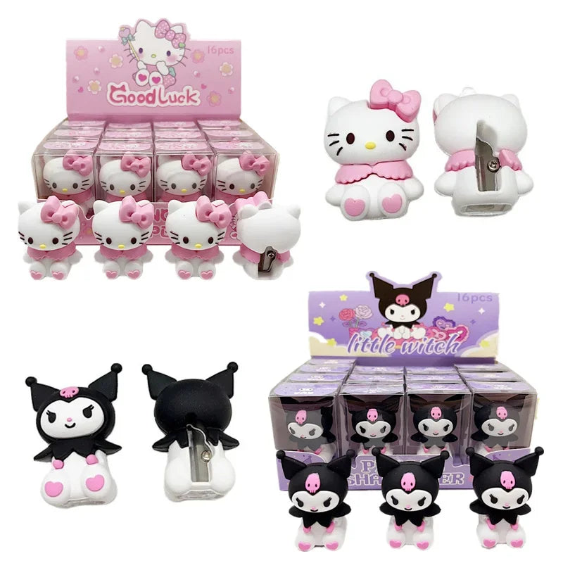 Taille-Crayons Kawaii Sanrio – Hello Kitty, My Melody & Kuromi 🖍️