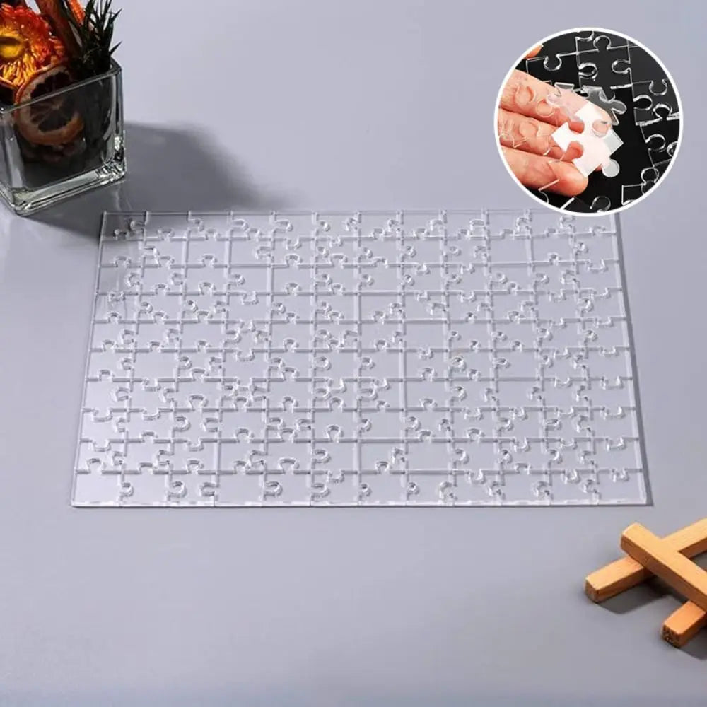 🧩 Puzzle Transparent Impossible – Défi Amusant & Unique en Acrylique