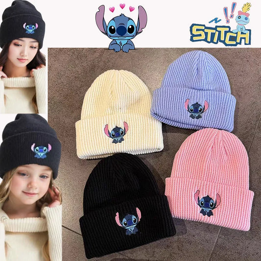 🧢 Bonnet brodé Stitch – Ultra Doux & Kawaii