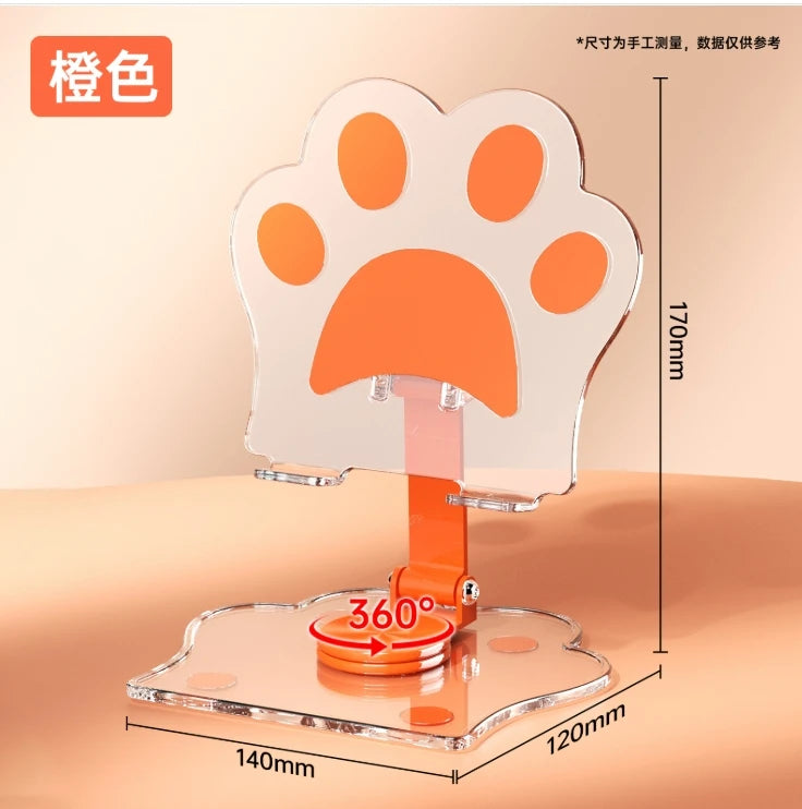 🐾 Support de Téléphone Patte de Chat – Réglable & Kawaii
