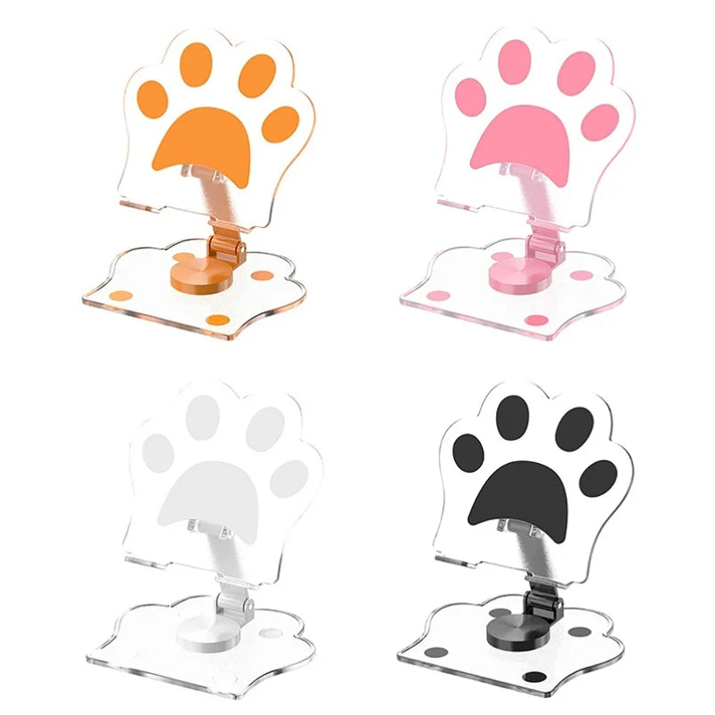 🐾 Support de Téléphone Patte de Chat – Réglable & Kawaii