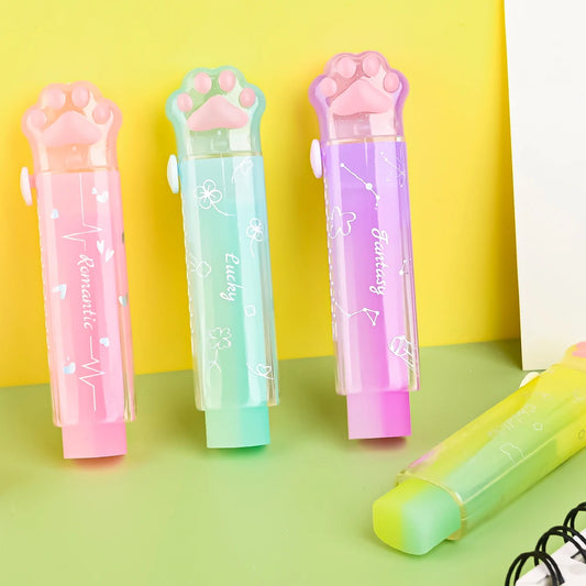 Gomme Pattes de Chat Gelées – Kawaii & Mignonne à Pousser (4 Coloris)
