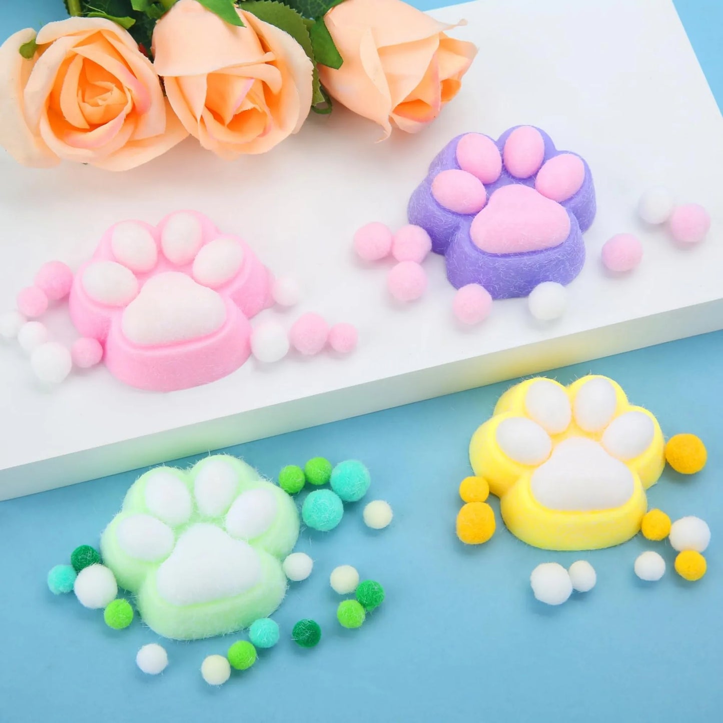Squishy Patte de Chat Kawaii 🐾 – Anti-stress moelleux pour petits et grands