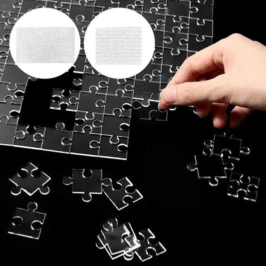 🧩 Puzzle Transparent Impossible – Défi Amusant & Unique en Acrylique