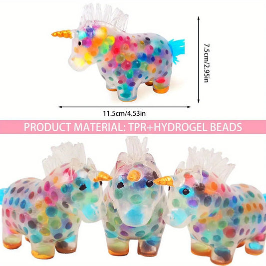 🦄 Licorne Anti-Stress Kawaii – Balle Magique à Perles Colorées