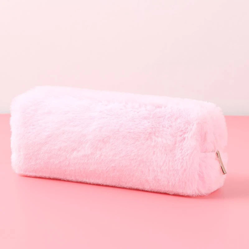 🐱 Trousse Peluche Kawaii – Chat Doux et Dégradé Pastel