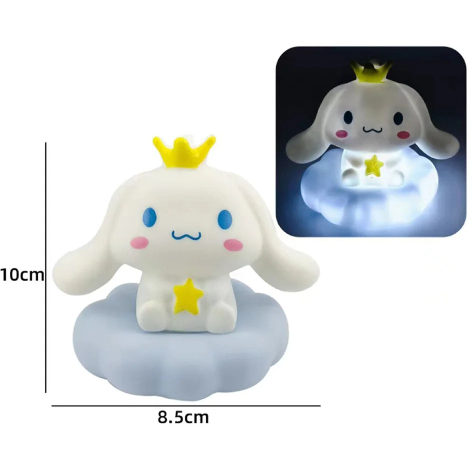 🌙 Veilleuse Sanrio Kawaii – Lampe Nuage avec Kuromi, My Melody & Cie