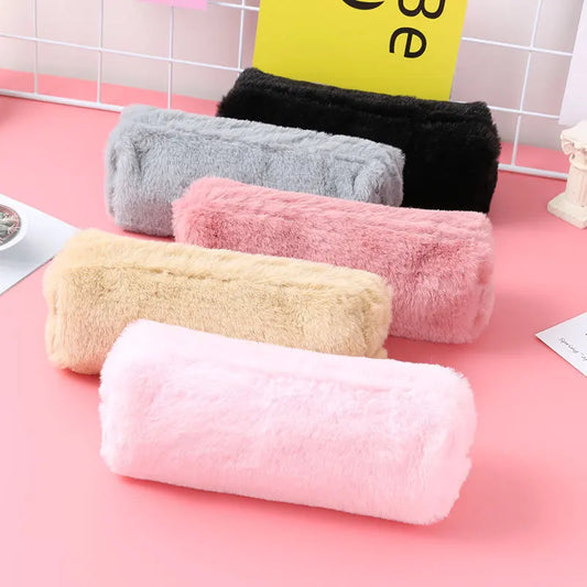 🐱 Trousse Peluche Kawaii – Chat Doux et Dégradé Pastel