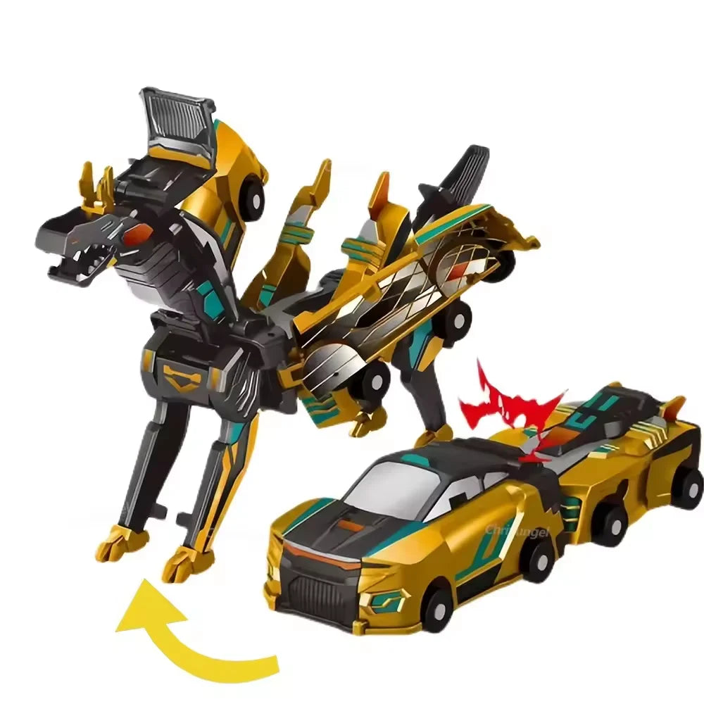 Voiture Licorne Magique – Figurine Transformable Kawaii en Dragon ou Pégase