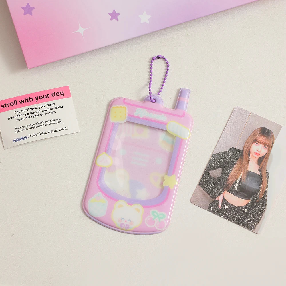 📱 Mini Porte-Cartes Kawaii en forme de Téléphone – Ultra Cute pour tes Photos