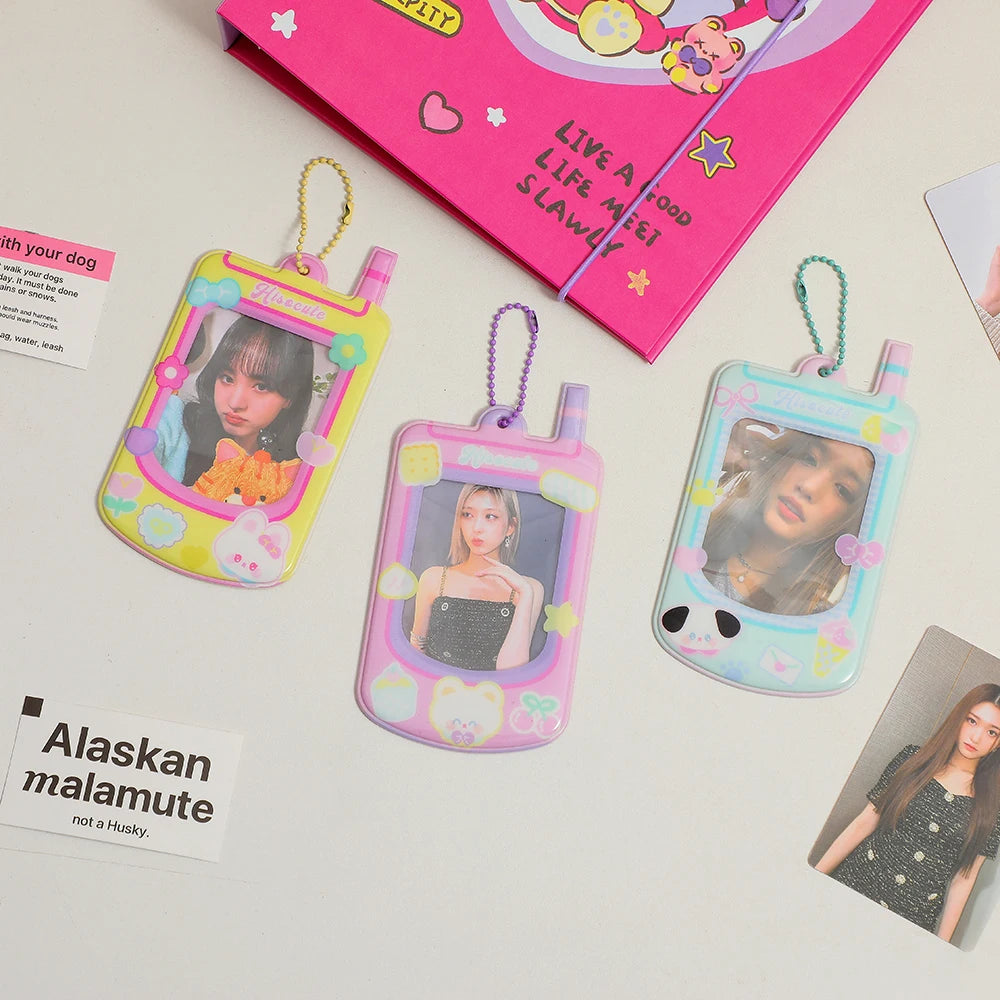📱 Mini Porte-Cartes Kawaii en forme de Téléphone – Ultra Cute pour tes Photos