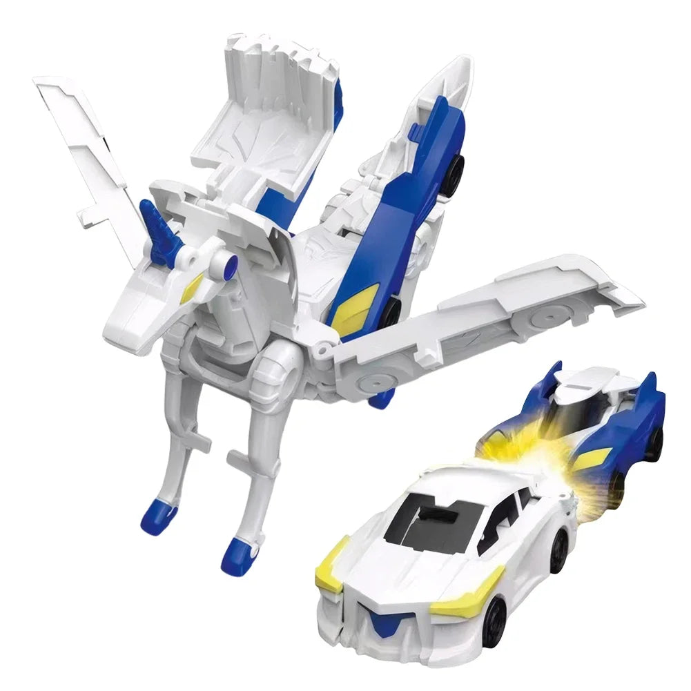Voiture Licorne Magique – Figurine Transformable Kawaii en Dragon ou Pégase