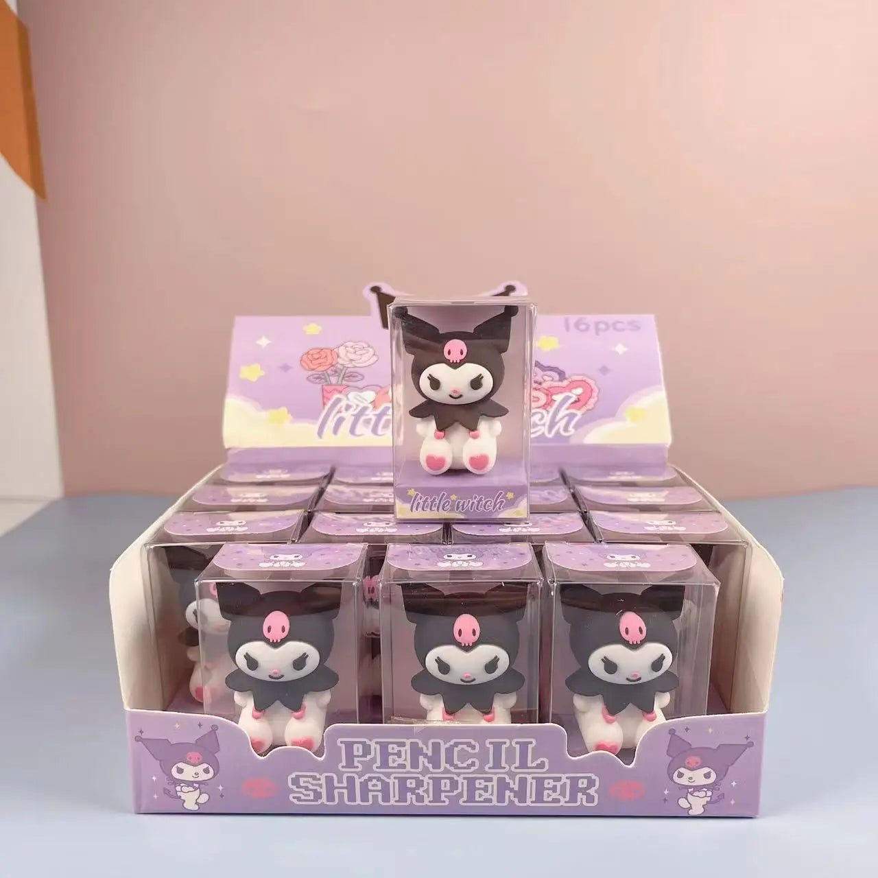 Taille-Crayons Kawaii Sanrio – Hello Kitty, My Melody & Kuromi 🖍️