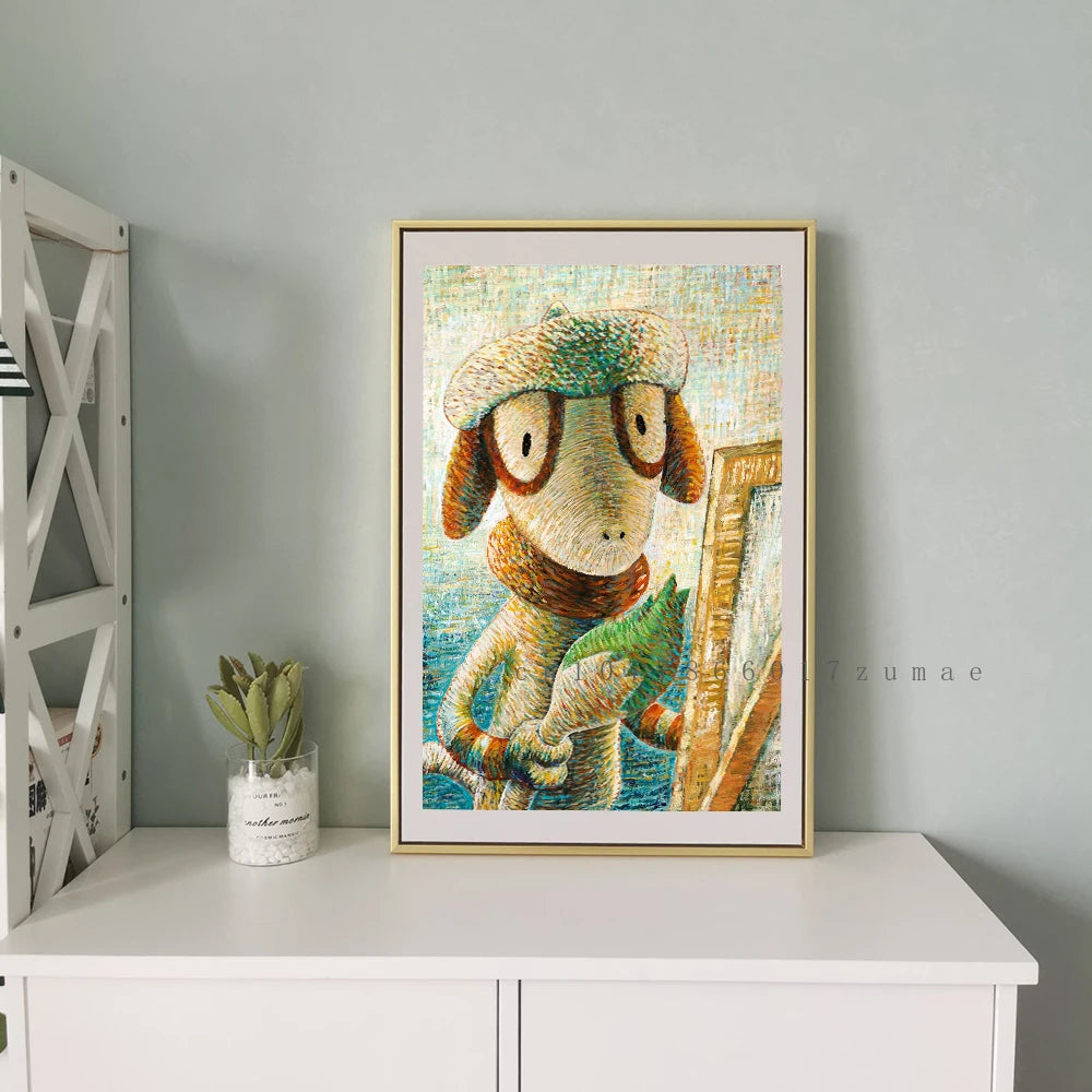 Affiches Pikachu Artistiques 🎨 – Aquarelle Van Gogh Pokémon