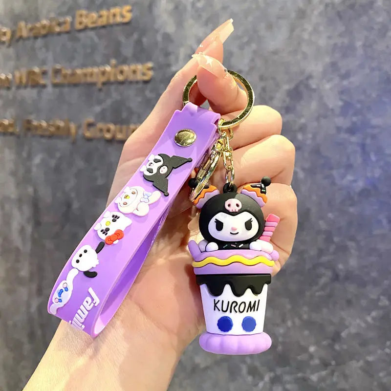 Porte-clés Kuromi Gothic Kawaii – Accessoire Sanrio trop stylé !